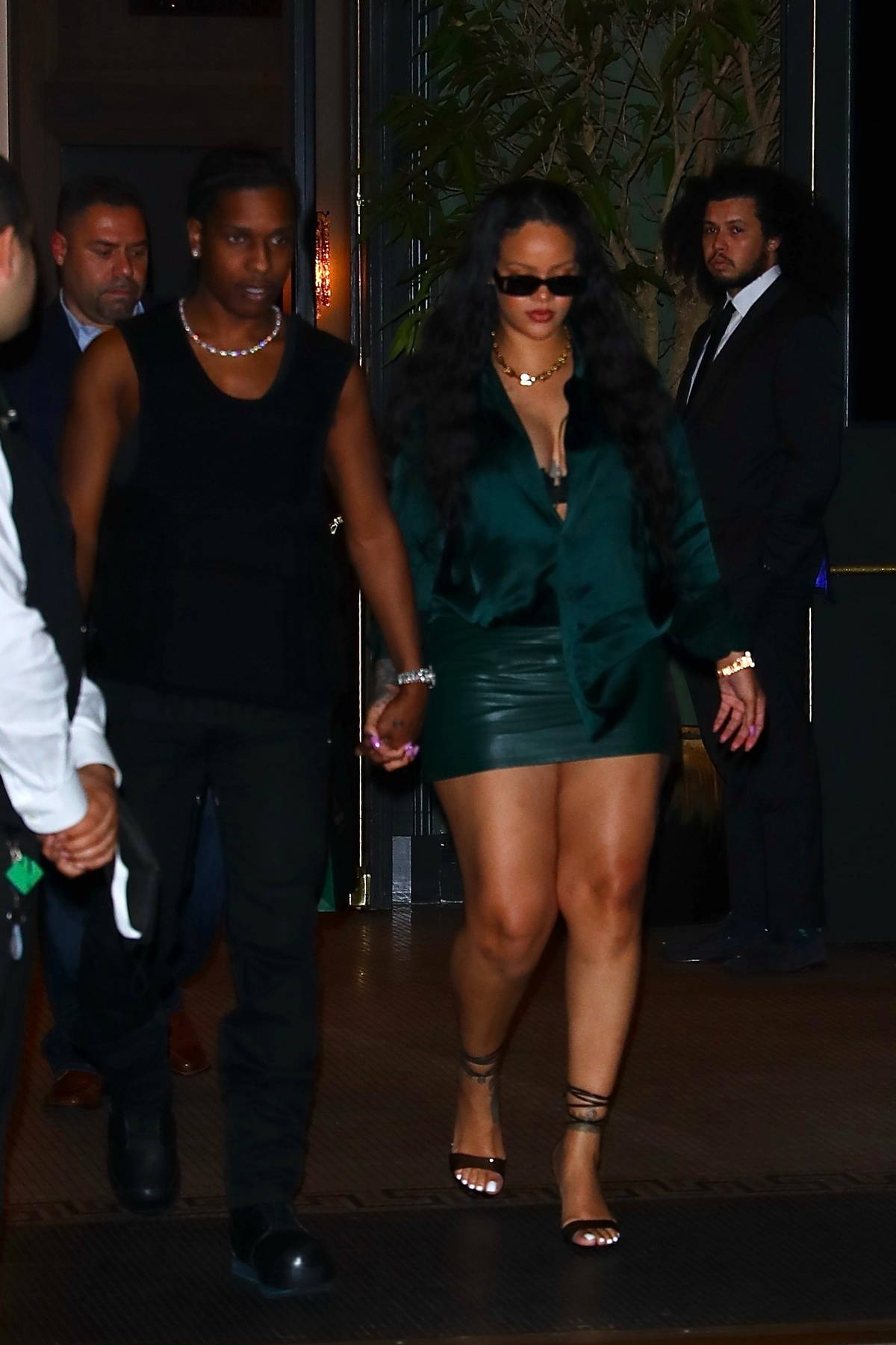 Rihanna's Mini Skirt & A$AP Rocky Designed Sneakers – Photos – Hollywood  Life