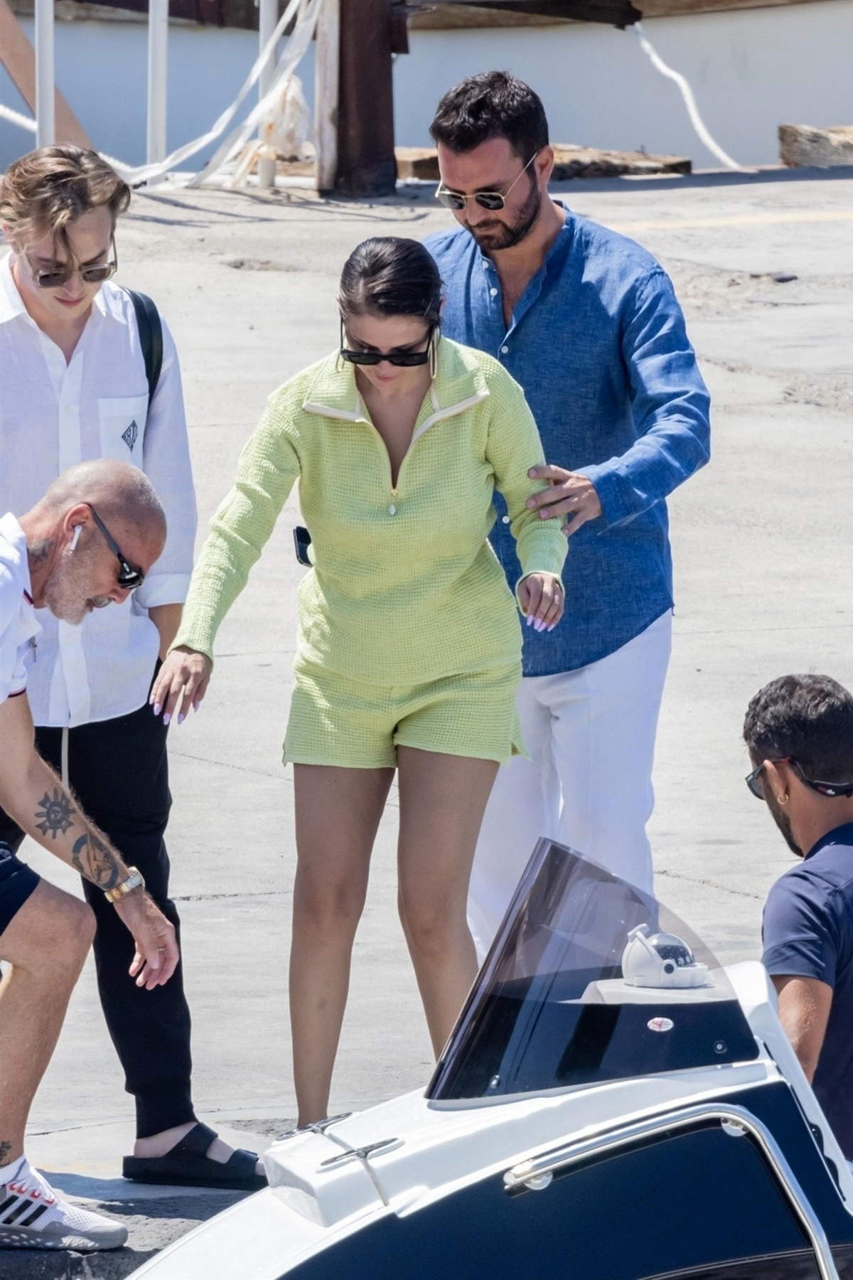 Selena Gomez enjoys a boat ride with Andrea Iervolino during her