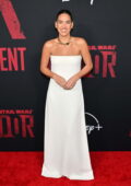 Adria Arjona attends the Special Screening for 'Andor' at the El Capitan Theatre in Hollywood, California