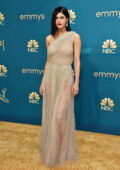 Alexandra Daddario attends the 74th Primetime Emmy Awards at Microsoft Theater in Los Angeles