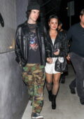 Demi Lovato holds hands with her boyfriend Jute$ after enjoying a date  night at Crossroads Kitchen in Los Angeles