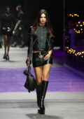 Emily Ratajkowski walks the runway for the Versace SS23 Show during Milan Fashion Week in Milan, Italy