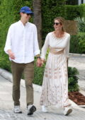 Ivanka Trump is all smiles as she and Jared Kushner head to the synagogue with their kids in Miami, Florida