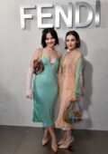 Maude and Iris Apatow attend the FENDI 25th Anniversary of the Baguette during New York Fashion Week in New York City