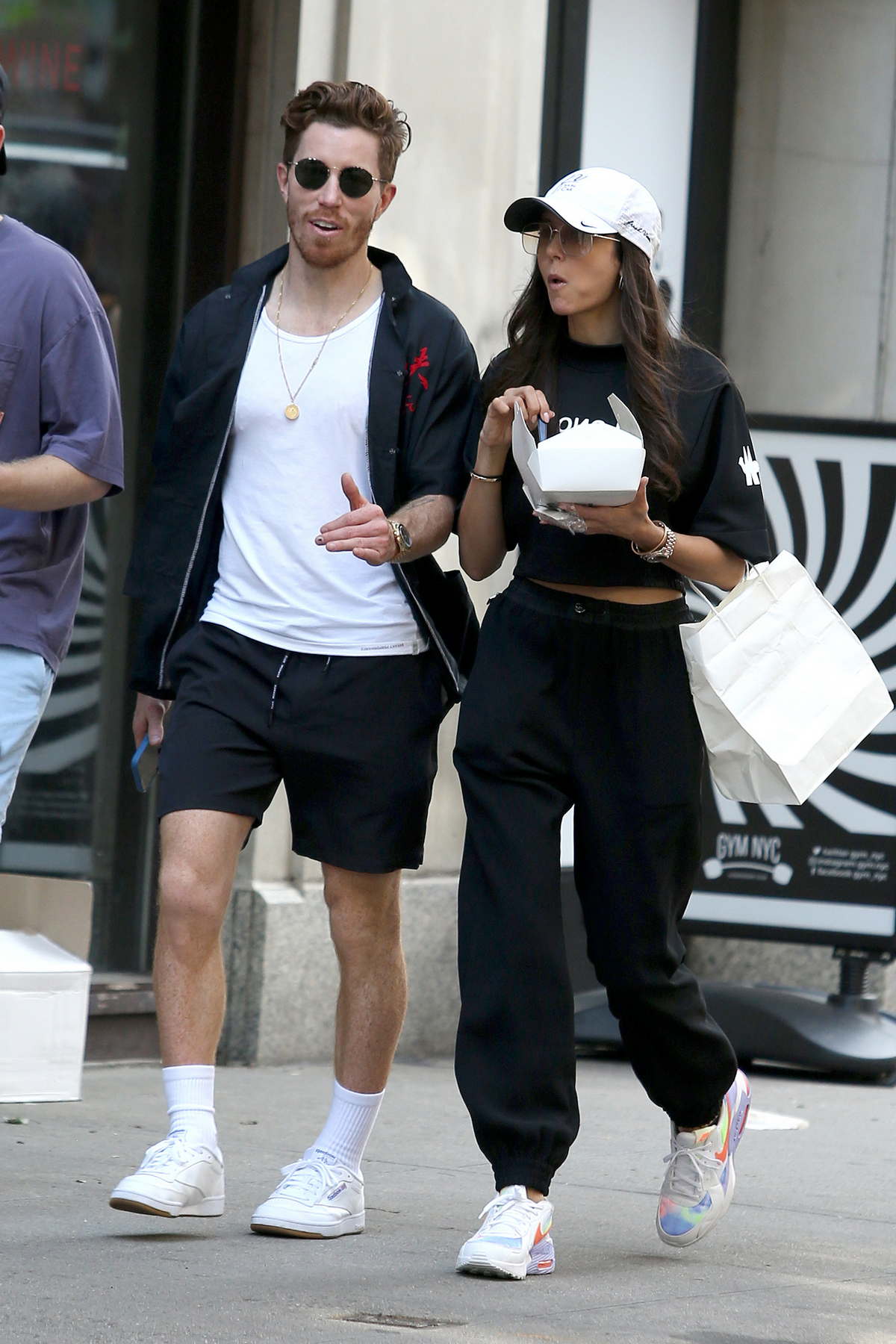 Nina Dobrev and Shaun White step out to pick up lunch in New York City
