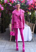 Nina Dobrev attends Valentino Pink PP x Saks Luncheon in New York City