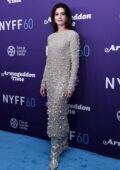 Anne Hathaway attends an event for 'Armageddon Time' during the 60th New York Film Festival in New York City