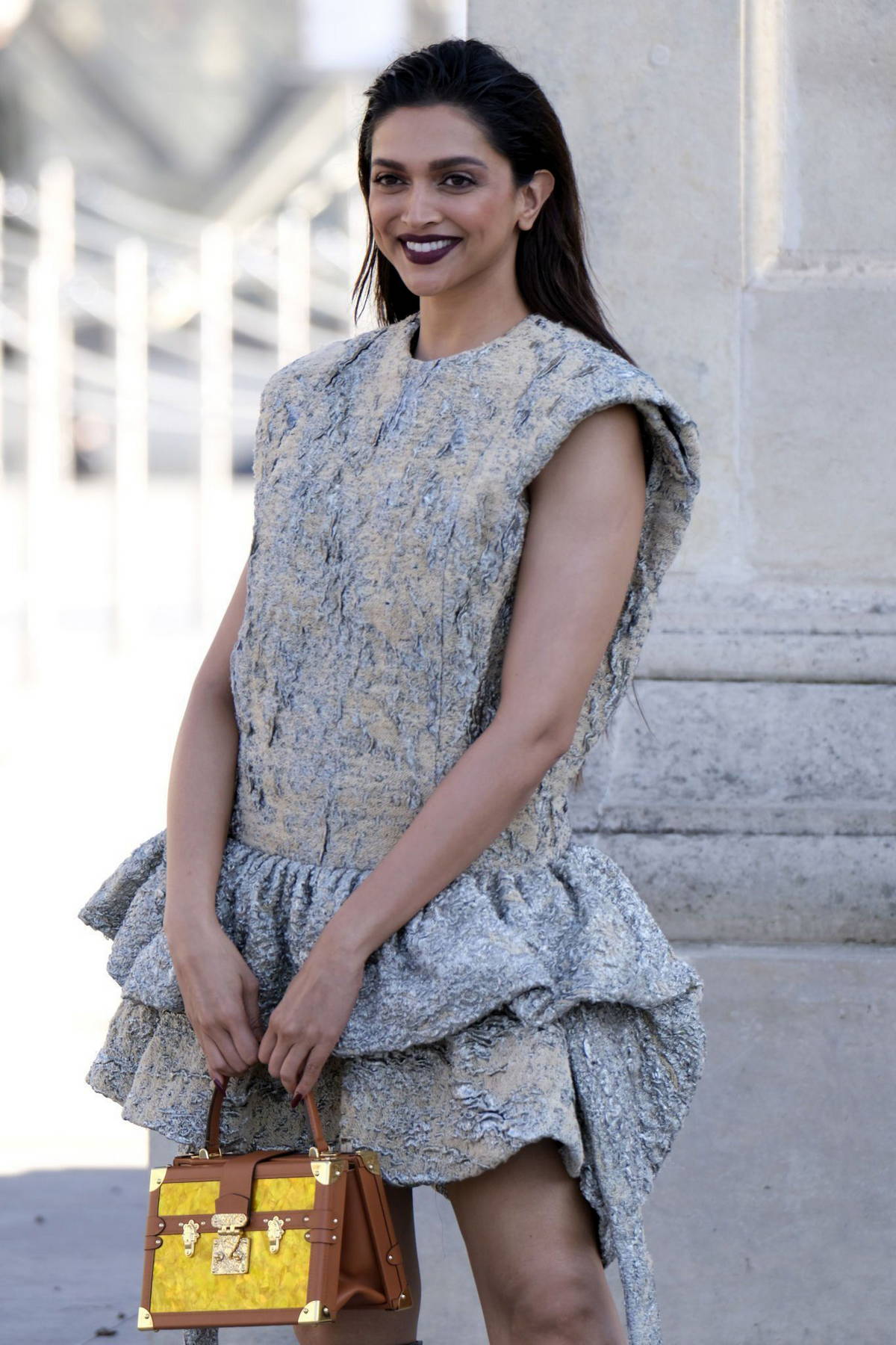 Deepika Padukone attends the Louis Vuitton Womenswear SS23 Show during  Paris Fashion Week in Paris, France