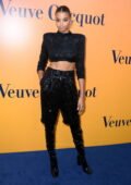 Ella Balinska attends the Solaire Culture exhibit in celebration of Veuve Cliquot’s 250th anniversary in Beverly Hills, California