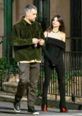 Emily Ratajkowski packs on some PDA with Orazio Rispo during a romantic dinner date in New York City