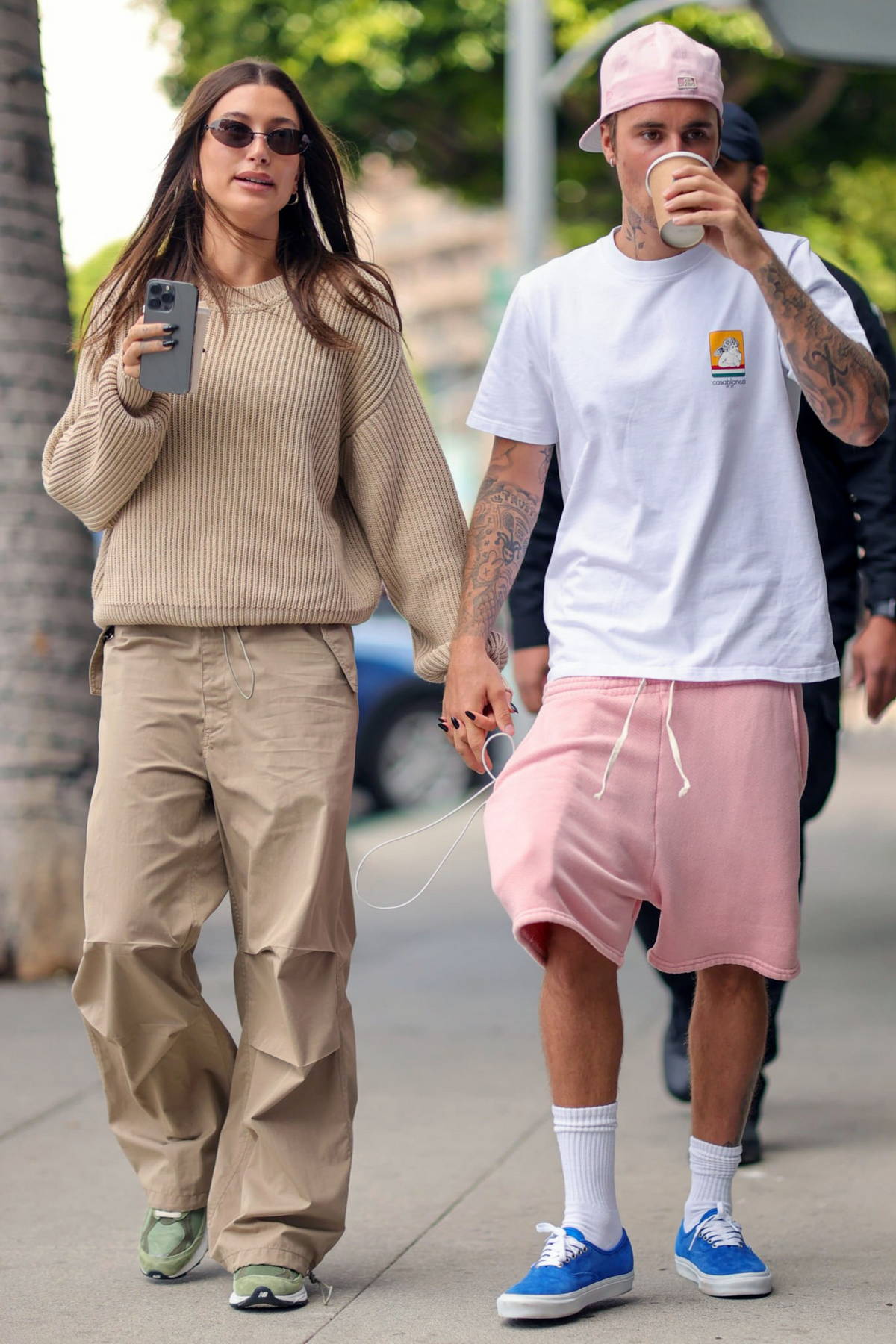 Hailey and Justin Bieber Pull Out Their Baggiest Denim Pants For a Date