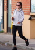 Olivia Wilde sports Harry's House hoodie and black leggings while out for her daily workout in Los Angeles