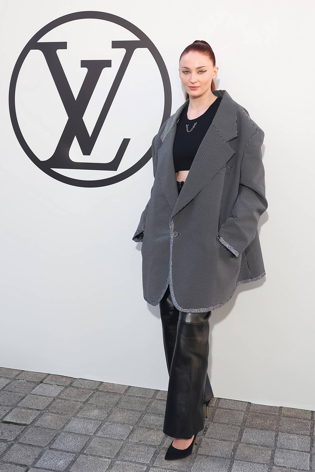 Sophie Turner Steps Out in Open-Toed Boots at Louis Vuitton's PFW Show –  Footwear News