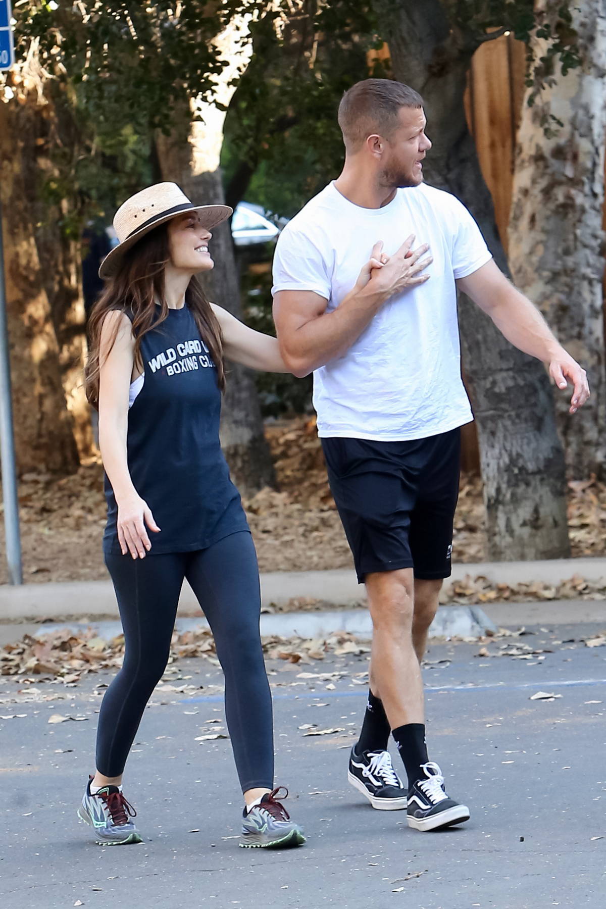 Minka Kelly and Dan Reynolds pack on some serious PDA after a couples  massage at Olehenriksen Spa in Los Angeles-230623_6