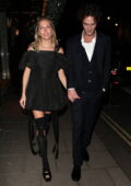 Sienna Miller attends Claridge's Christmas Tree 2022 Party With Jimmy Choo in London, UK