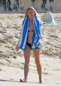 Gwyneth Paltrow and Apple Martin spotted in their bikinis while enjoying a beach day in Bridgetown, Barbados