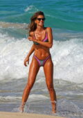 Izabel Goulart shows off her toned bikini body while enjoying the beach with fiancé Kevin Trapp in St Barts, France