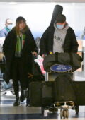 Suki Waterhouse and Robert Pattinson spotted arriving at JFK Airport in New York City