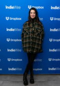 Anne Hathaway attends the IndieWire Sundance studio during the 2023 Sundance Film Festival in Park City, Utah