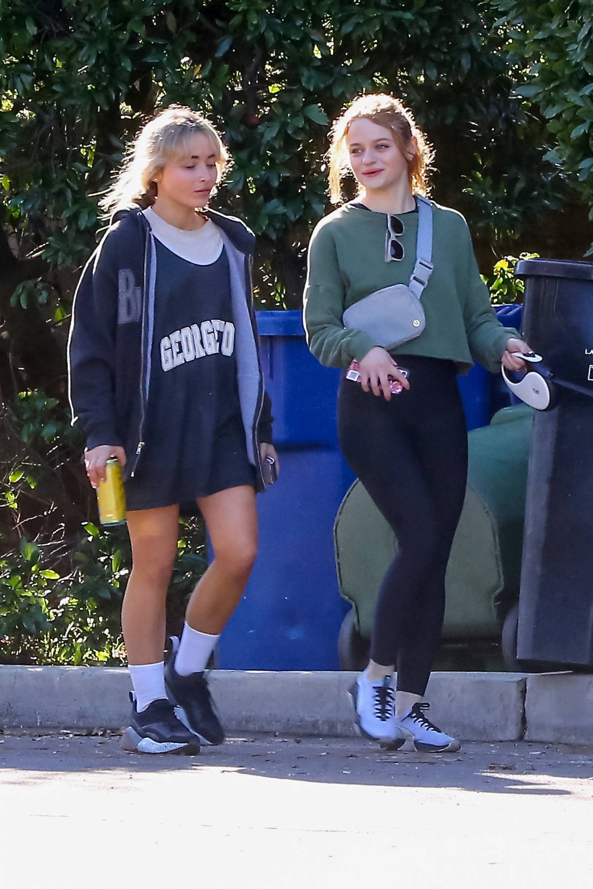 Joey King and Sabrina Carpenter enjoy a hike through the Hollywood Hills in  Los Angeles