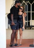 Larsa Pippen and Marcus Jordan pack on some PDA while out in Miami Beach, Florida