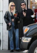 Ashley Benson flashes her midriff while out for lunch with Alfie Allen in Los Feliz, California