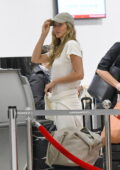 Gisele Bundchen keeps it casual as she arrives for a flight out of Miami International Airport, Florida