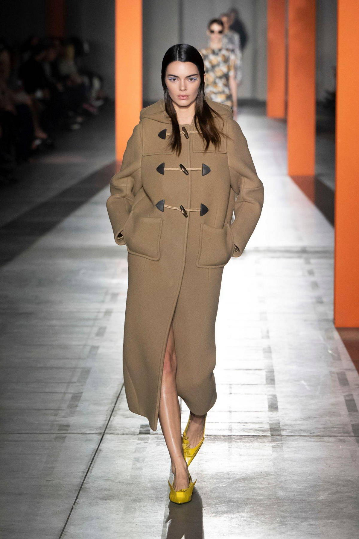 A model walks the runway at the Prada show during Milan Men's
