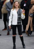 Street style, Chloe Grace Moretz arriving at Louis Vuitton Fall-Winter 2022-2023  show, held at Musee d Orsay, Paris, France, on March 7th, 2022. Photo by  Marie-Paola Bertrand-Hillion/ABACAPRESS.COM Stock Photo - Alamy