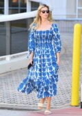 Ivanka Trump looks radiant in a paisley print blue dress while stepping out in Miami, Florida