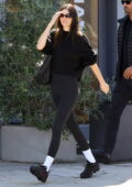 Kendall Jenner sports a black sweatshirt and leggings as she hits a hot  Pilates class in West Hollywood, California