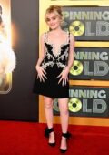 Meg Donnelly attends the Premiere of 'Spinning Gold' at the Directors Guild of America in Los Angeles