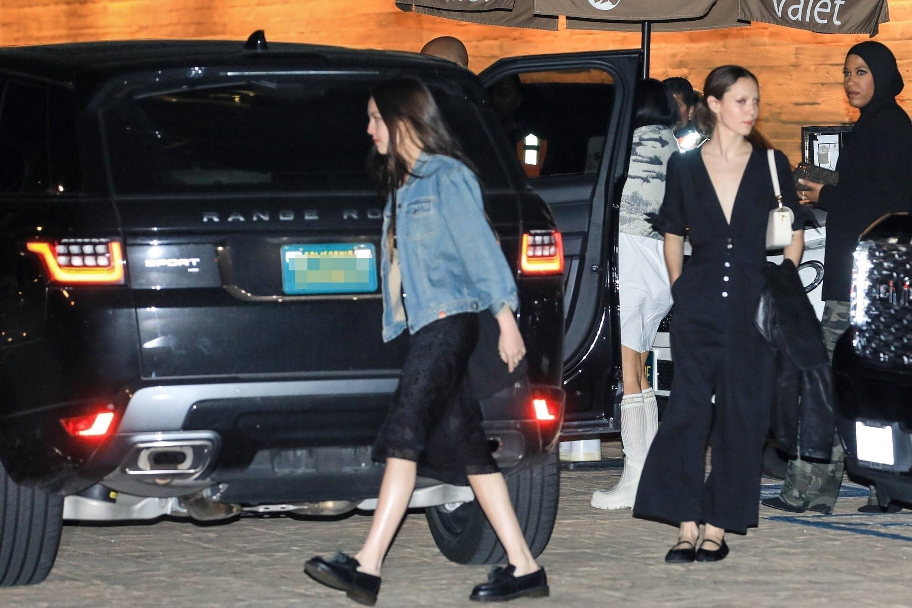 Olivia Rodrigo and Iris Apatow seen leaving after dinner with friends at  Nobu in Malibu, California
