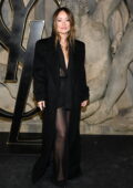 Olivia Wilde attends the Saint Laurent Womenswear FW 2023-24 show during Paris Fashion Week in Paris, France