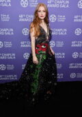 Jessica Chastain attends the 2023 Chaplin Award Gala honoring Viola Davis at Alice Tully Hall, Lincoln Center in New York City