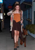 Paris Jackson takes her pet Dobermann to a girls night out in West Hollywood, California