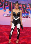 Christina Milian attends the Premiere of 'Spider-Man: Across The Spider-Verse' at the Regency Village Theatre in Westwood, California