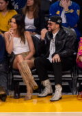 Kendall Jenner is all smiles while seen courtside with new boyfriend Bad  Bunny at the Lakers