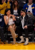 Kendall Jenner is all smiles while seen courtside with new