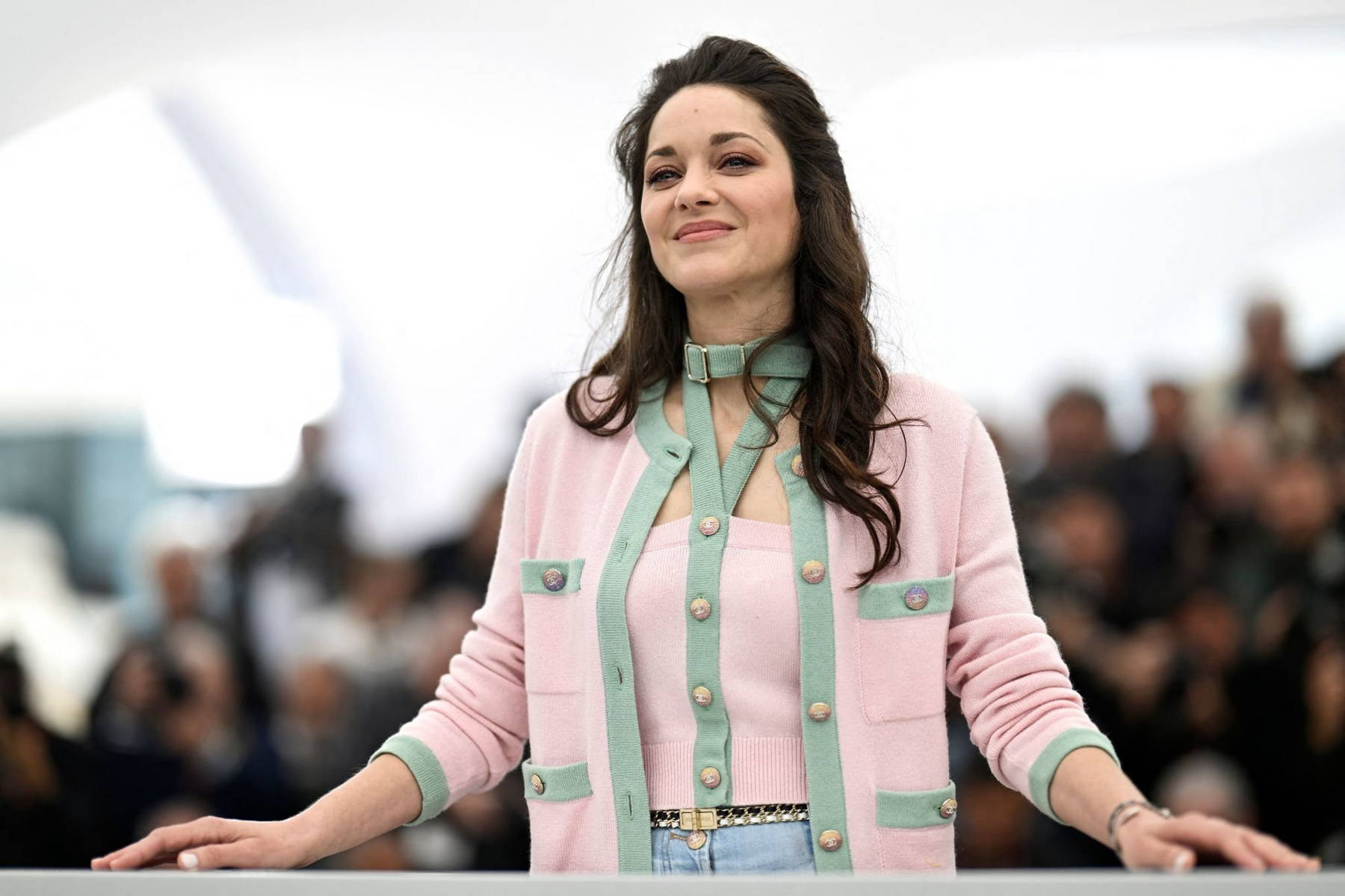 Marion Cotillard in Chanel at the ''Little Girl Blue'' 76th Cannes Film  Festival Photocall & Premiere