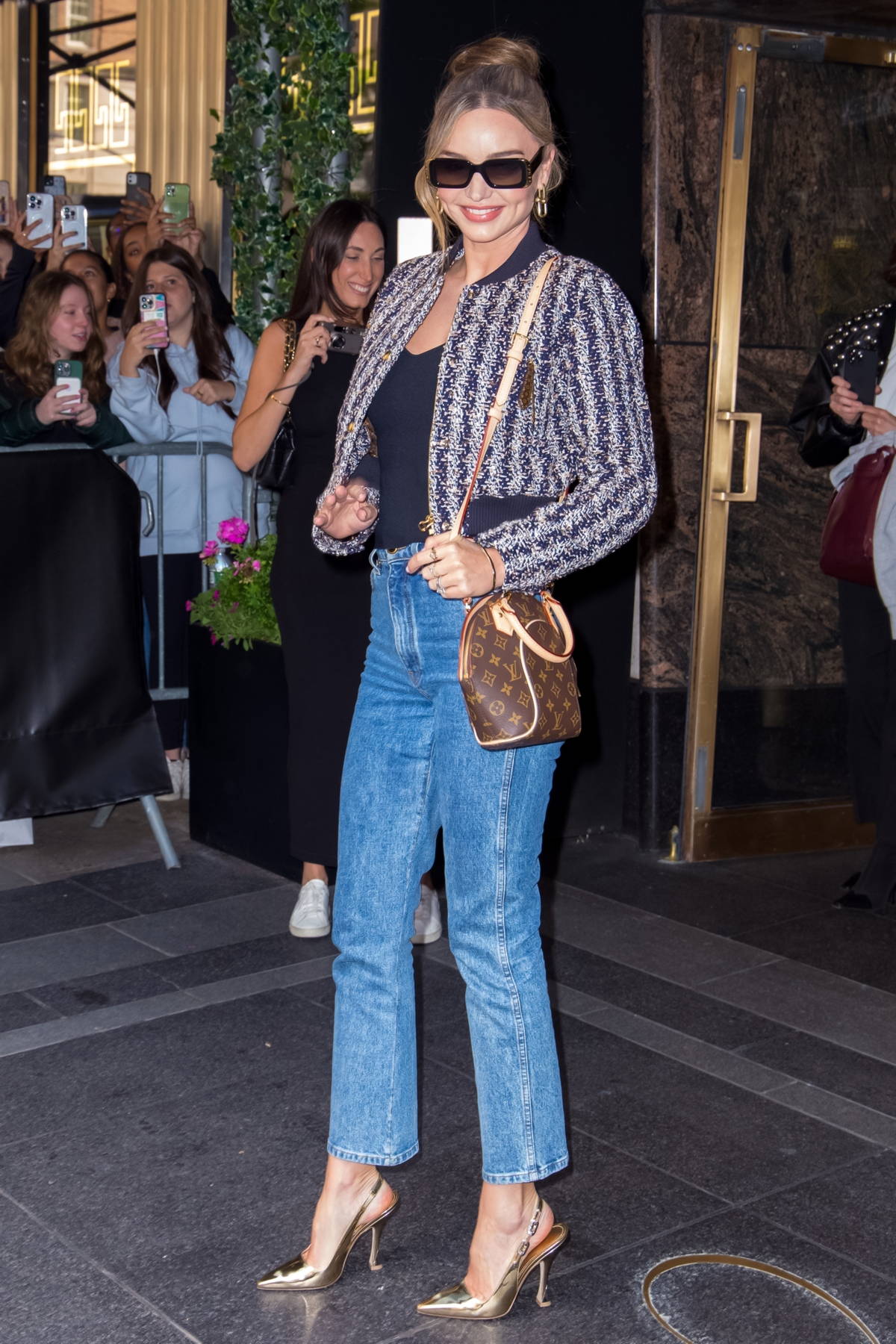 Miranda Kerr keeps it stylish while heading out of The Carlyle