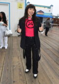 Xochitl Gomez attends the Premiere of 'Primo' at Pacific Park at Santa Monica Pier, California
