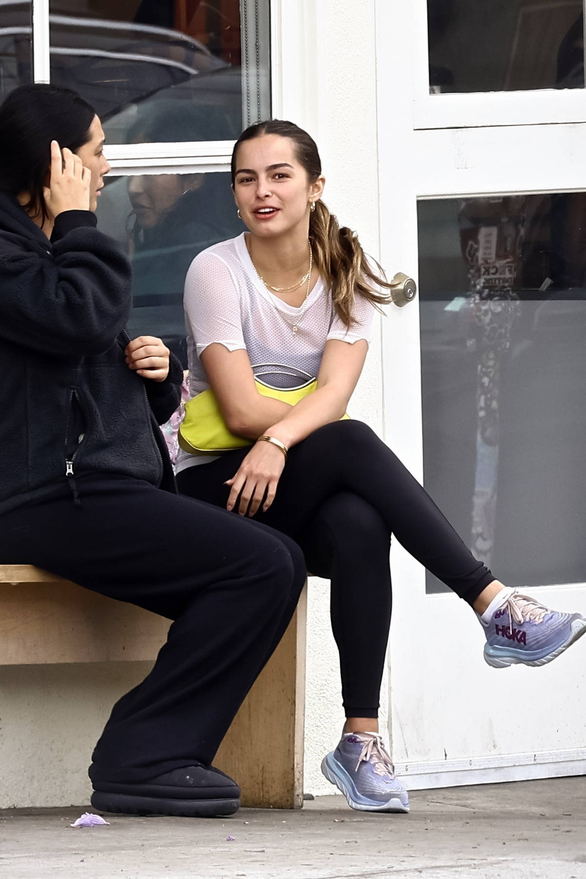 Addison Rae Elevates Her Workout Outfit in Leggings & Coveted Nike x  Off-White Sneakers