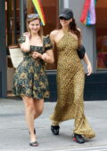 Irina Shayk looks fabulous in a leopard print dress while out for some ice cream with her daughter and few friends in New York City