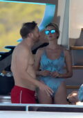 Ivanka Trump spotted in a swimsuit while enjoying a yacht day with husband Jared Kushner and friends in Es Calo, Formentera, Spain