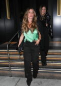 Sofía Vergara and her son Manolo seen leaving Steak 48 restaurant in Beverly Hills, California