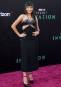 Xochitl Gomez attends the Premiere of 'Secret Invasion' at El Capitan Theatre in California