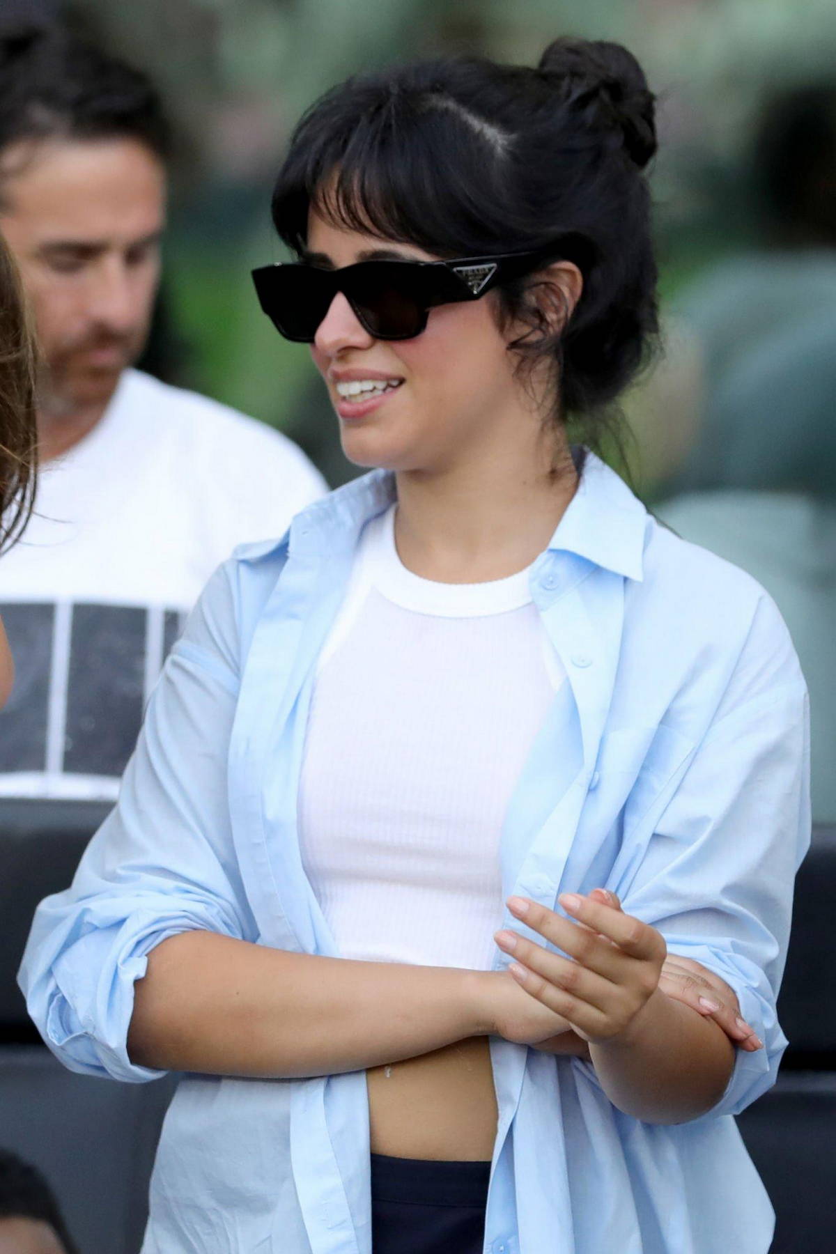 Camila Cabello attends the Leagues Cup 2023 match between Inter Miami CF and Atlanta United in Fort Lauderdale, Florida