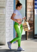 Jennifer Lopez in High-waisted Yoga Pants in Los Angeles 09/29