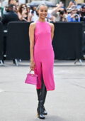 Zoe Saldana attends the Fendi Haute Couture Fall-Winter 2023-24 show during Paris Fashion Week in Paris, France